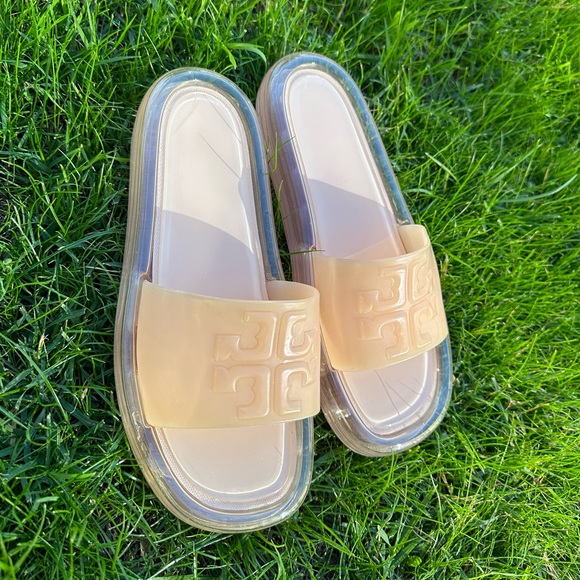 TORY BURCH Bubble Jelly Sandals, Size 7 - Picture 1 of 6